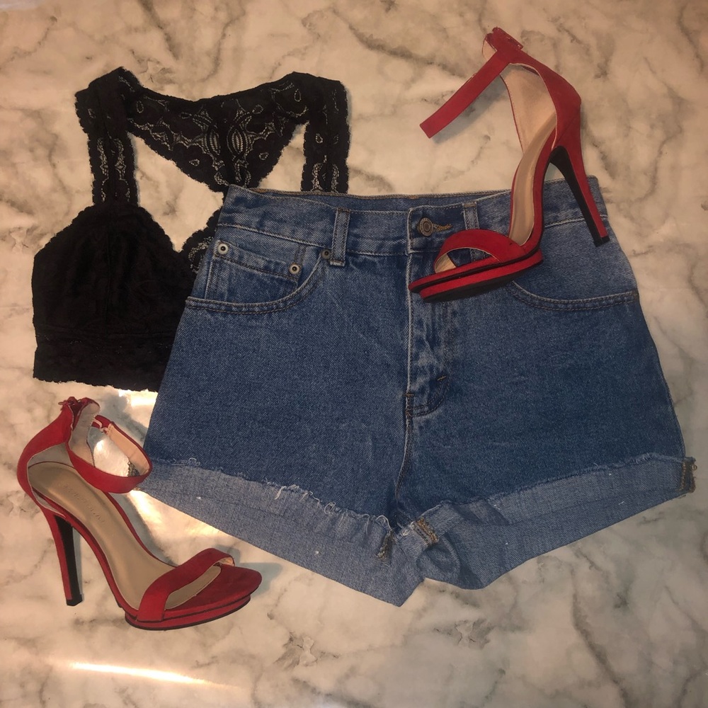 High Waisted Jean Shorts